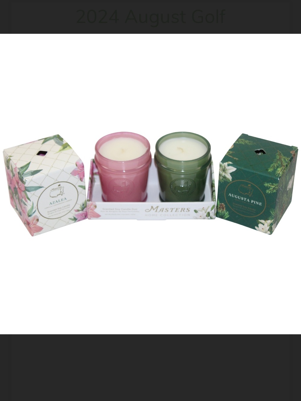 Masters Azalea & Augusta Pine Scented Candle Duo